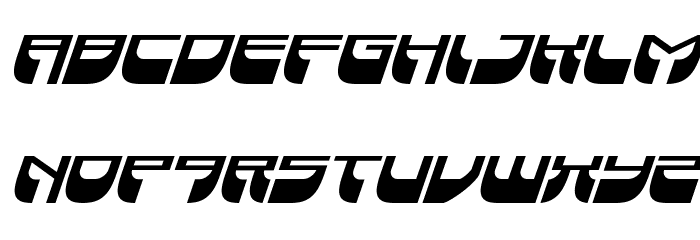 Vertical Horizon Super-Italic Font LOWERCASE