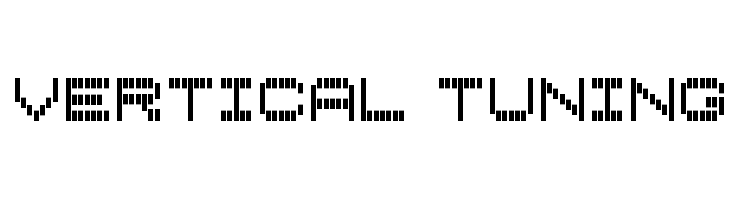 Vertical Tuning Font