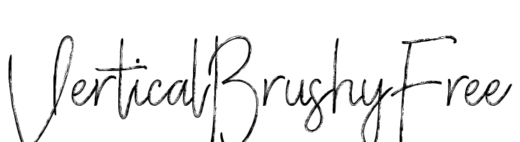 VerticalBrushyFree  免费字体下载
