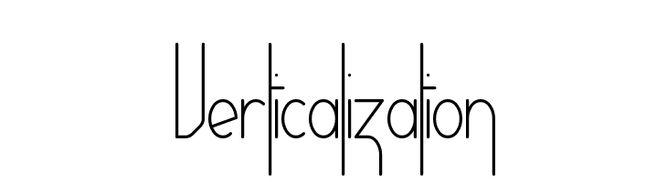 Verticalization  नि: शुल्क फ़ॉन्ट्स डाउनलोड