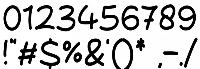 Vertically Font OTHER CHARS