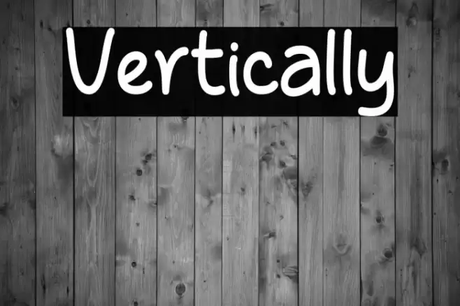 Vertically Font examples