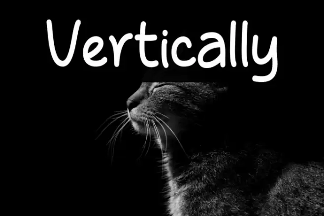 Vertically Font examples