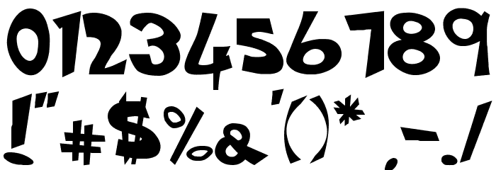 Vertigirl Font OTHER CHARS