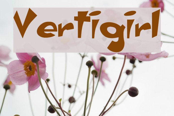 Vertigirl Font examples