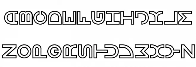 Vertigo BRK Font UPPERCASE