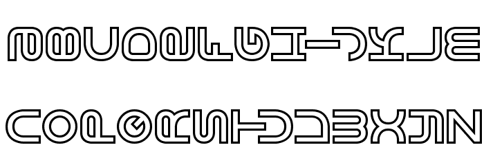 Vertigo BRK Font LOWERCASE