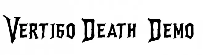 Vertigo Death - Demo  Скачать бесплатные шрифты