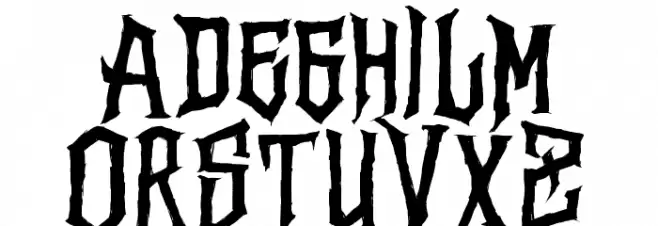 Vertigo Death - Demo Polices MAJUSCULES