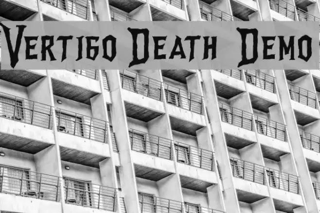 Vertigo Death - Demo Font examples