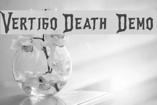 Vertigo Death - Demo Font examples