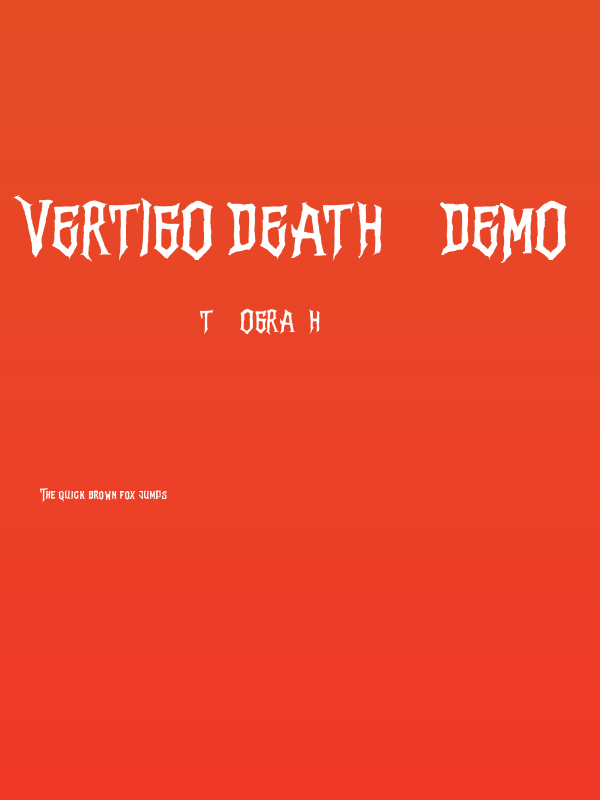 Vertigo Death - Demo Poster