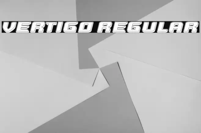 Vertigo Regular Font examples