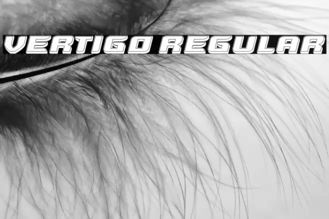 Vertigo Regular Font examples