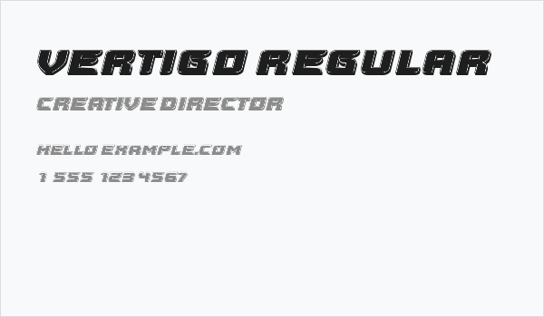 Vertigo Regular Business Card