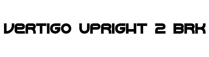 Vertigo Upright 2 BRK  Frei Schriftart Herunterladen