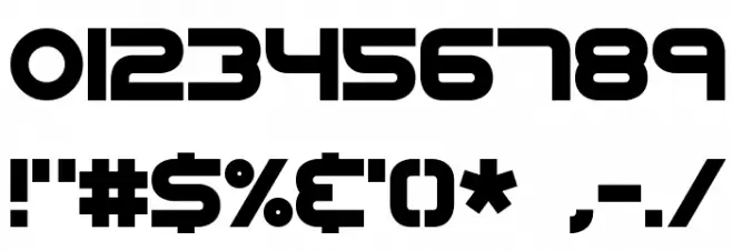 Vertigo Upright 2 BRK Font OTHER CHARS