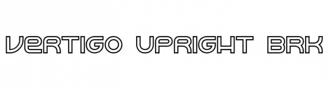 Vertigo Upright BRK  フリーフォントのダウンロード