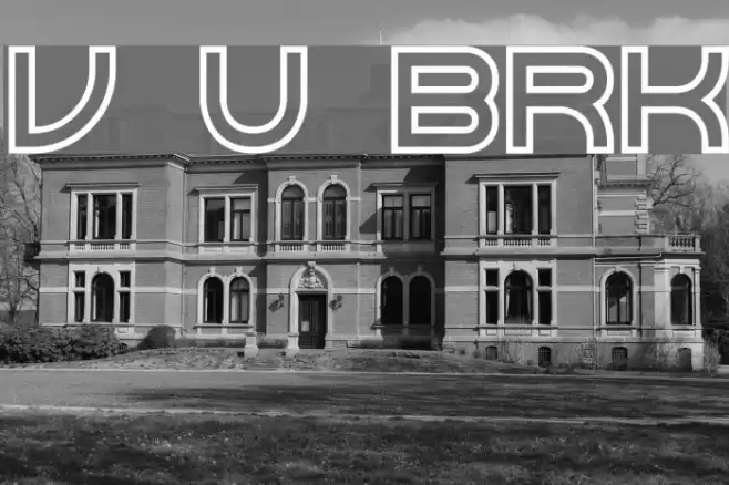 Vertigo Upright BRK Font examples