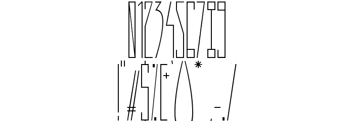 Vertigo Font OTHER CHARS