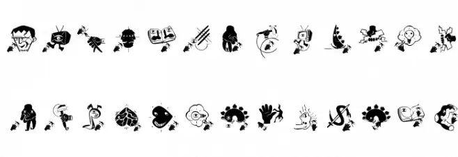 VertigoComic Font Litere mari