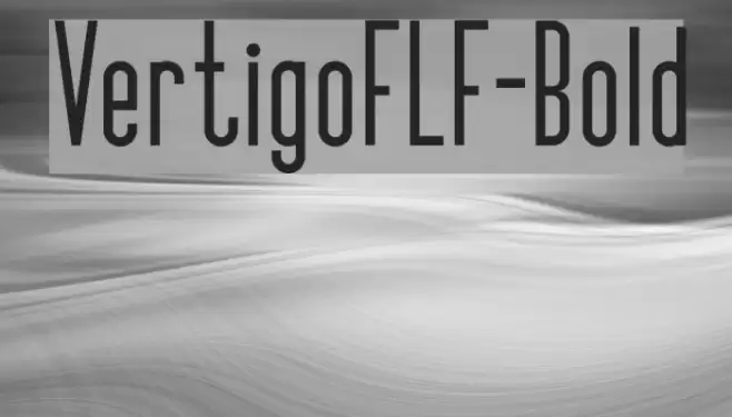 VertigoFLF-Bold Font examples