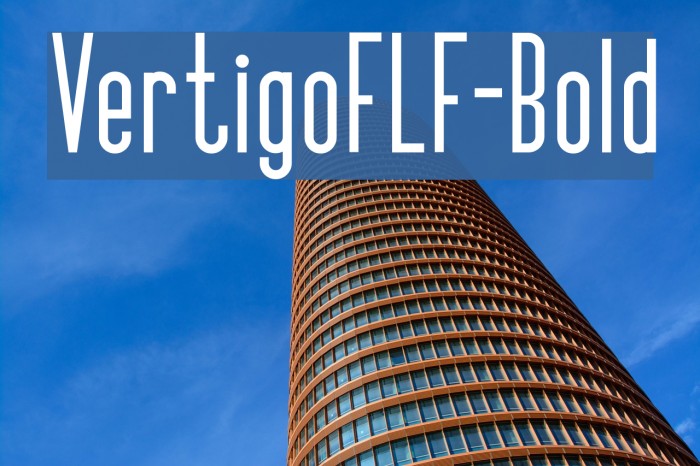 VertigoFLF-Bold Font examples