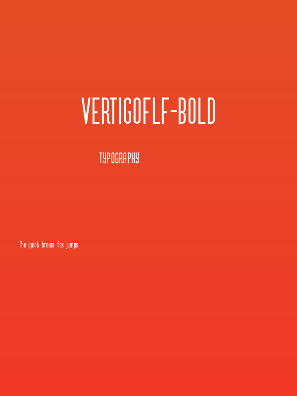 VertigoFLF-Bold Poster