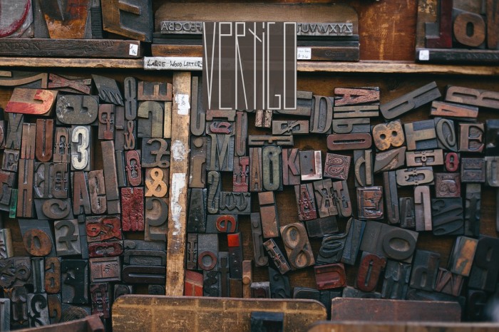 Vertigo Font examples