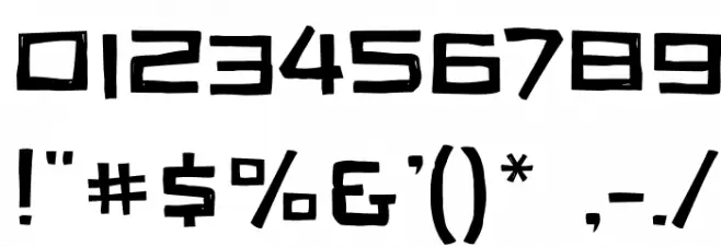 Vertigon Font OTHER CHARS