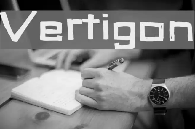 Vertigon Font examples