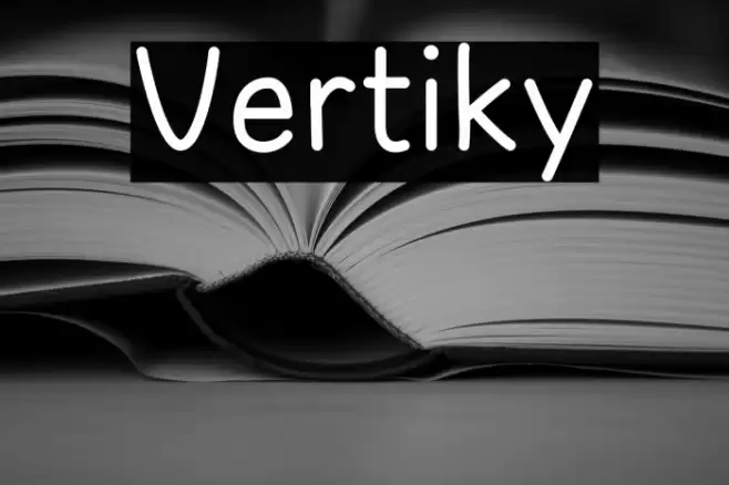 Vertiky Font examples