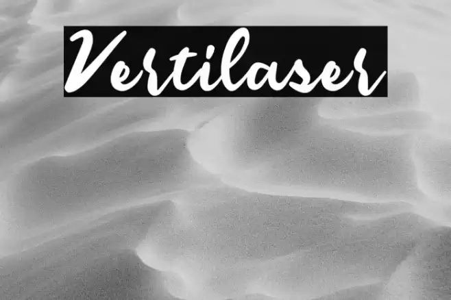 Vertilaser Font examples
