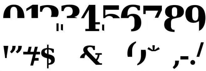 Veru Serif Font OTHER CHARS