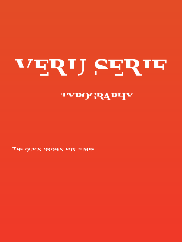 Veru Serif Poster