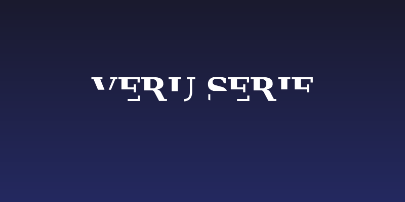Veru Serif Social Header