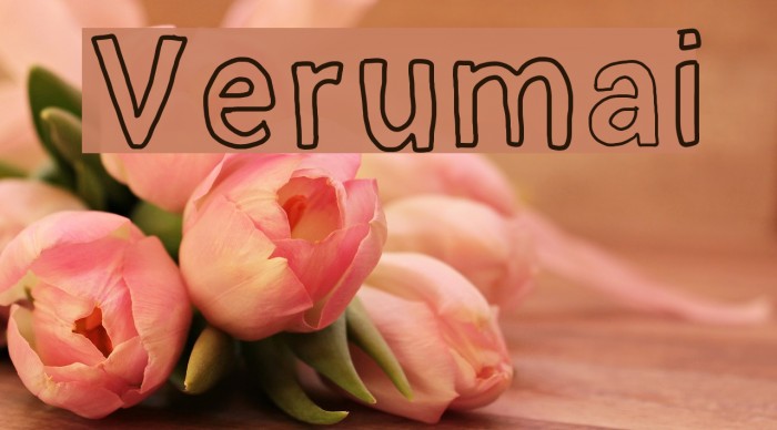 Verumai Font examples