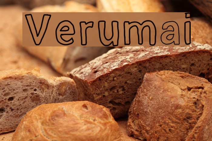 Verumai Font examples