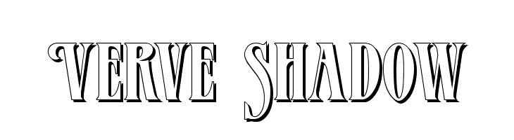 Verve Shadow Font