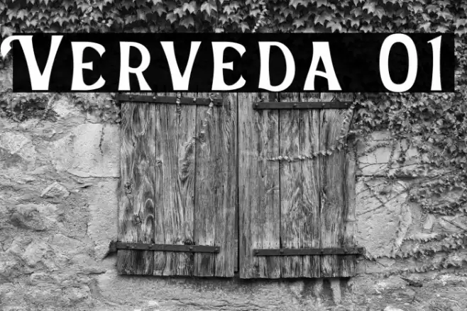 Verveda 01 Font examples