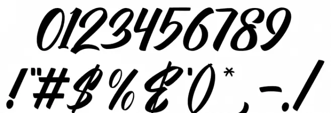 Vervelle Script Font OTHER CHARS