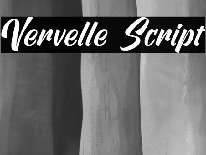 Vervelle Script Font examples