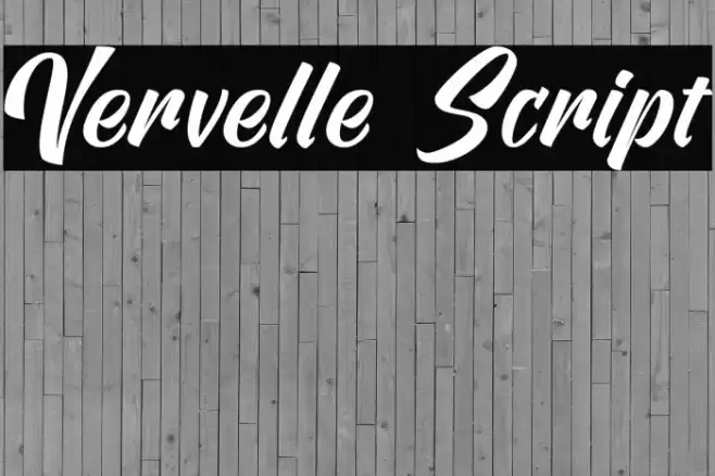 Vervelle Script Font examples