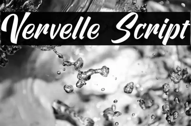 Vervelle Script Font examples