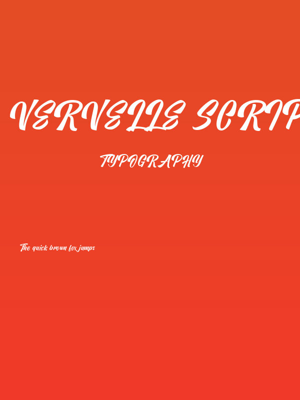 Vervelle Script Poster