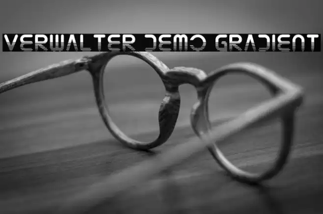 Verwalter Demo Gradient Font examples