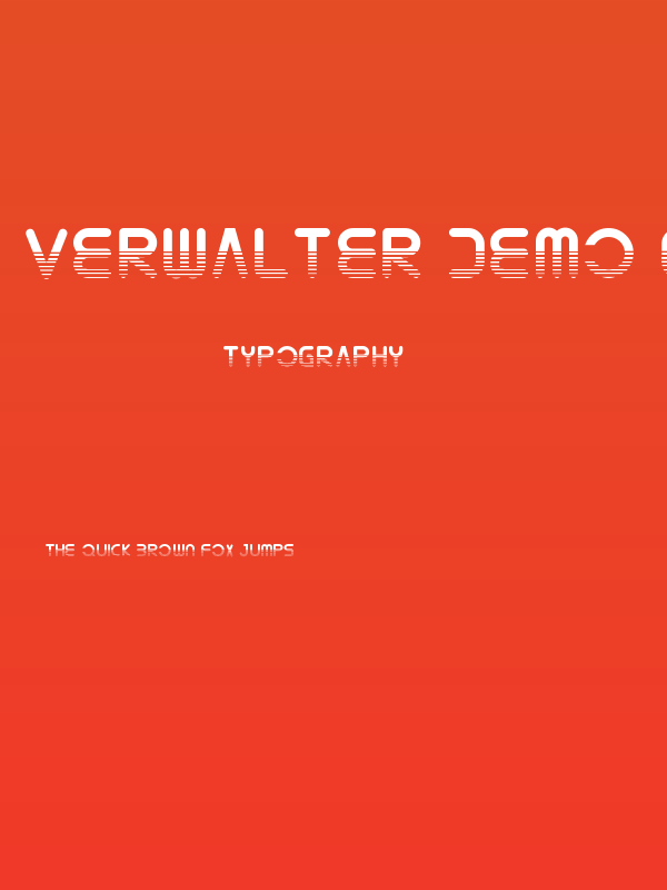 Verwalter Demo Gradient Poster