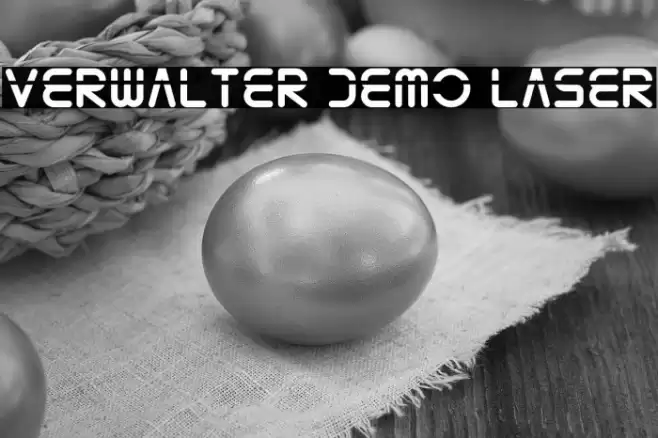 Verwalter Demo Laser Font examples