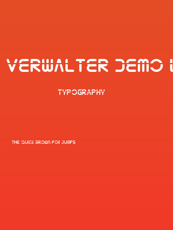 Verwalter Demo Laser Poster