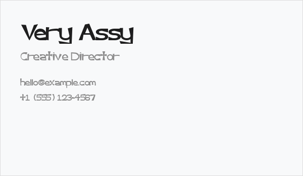 Very Assy Business Card